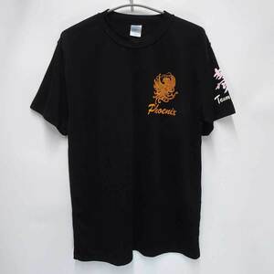 【中古】東福岡高校 ラグビー部 PHOENIX プラシャツ 半袖 Tシャツ L メンズ 支給品