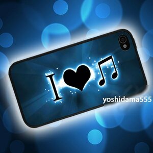 海外限定a新品 I Love Music 音楽 ラブ！ F109 iPhone5C用