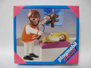 廃盤 レア Playmobil プレイモービル 4623 小児科 子供 赤ちゃん くまさん ドクター 人形 未開封