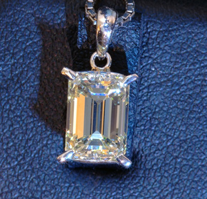 B6985【TASAKI】タサキ 天然大粒上質ライトイエローダイヤモンド２．１１０ct SI1 最高級プラチナ無垢セレブリティネックレス