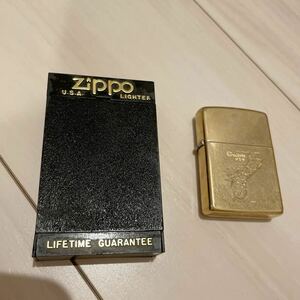 ZIPPO ジッポー 喫煙具 Zippo オイルライター 喫煙グッズ 中古 ゴールドカラー 煙草 ライター コレクション H