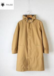 【DESCENTE PAUSE デサントポーズ】シームテープ ダッフルコート DLMOJC38 定価\50,600(税込) M ルミレットウール 撥水 透湿 オルテライン