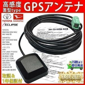 GP2【W60 ダイハツ 用 GPSアンテナ 置き型タイプ】 NSCT-W60 N142 NSZN-W60 N137 ナビ ムーヴ キャンバス キャスト スタイル タント 等