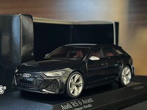 1/43 限定336 ミニチャンプス アウディ RS6 アバント 2019 ブラック 1:43 Minichamps Audi RS6 Avant C8 2019 mythos black