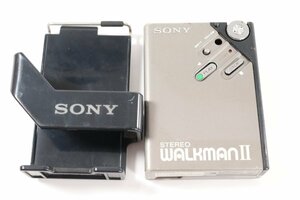 SONY ソニー WALKMANⅡ ウォークマン CASSETTE PLAYER WM-2 ステレオ カセットプレーヤー シルバー オーディオ機器 2339-MS
