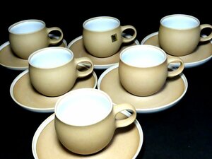 ■白山陶器　　カップ＆ソーサー６客セット
