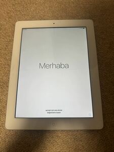 iPad 第4世代 128GB ホワイト ME407J／A SoftBank Wi-Fi+Cellular