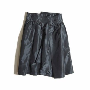 M0336f28　▼COMME des GARCONS コムデギャルソン▼　AD2008 ポリエステルタフタ フレアスカート 黒 XS / GC-S041 春夏