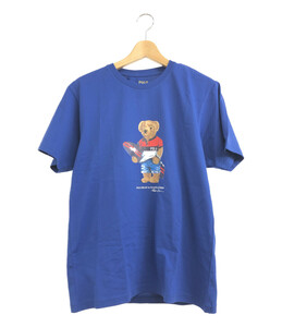 美品 ポロベアプリントTシャツ サーフボード メンズ M M POLO RALPH LAUREN [0502初]