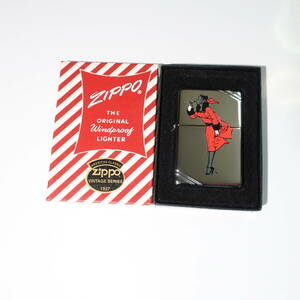 ZIPPO Windy ウィンディ レッド衣装 1937レプリカ ダイアゴナルライン 鏡面 1999年 未使用