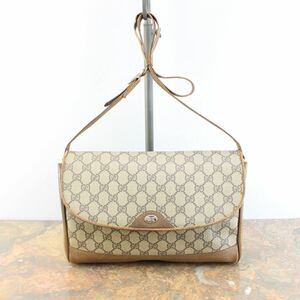 OLD GUCCI GG PATTERNED SHOULDER BAG MADE IN ITALY/オールドグッチGG柄ショルダーバッグ