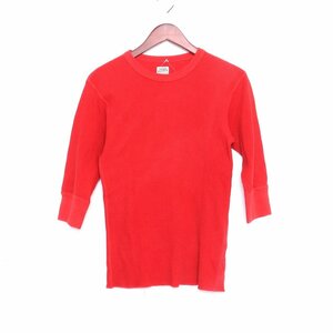 TENDERLOIN サーマルカットソー Sサイズ レッド テンダーロイン Tシャツ 七分袖