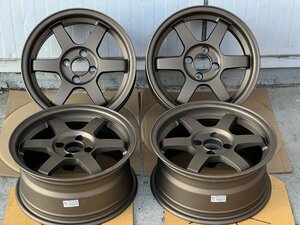 送込 未使用 即日発送 15x7J +20 PCD100 15インチ ホイール 4本 4穴 アルト ロードスター プロボックス NB NA bB 街角