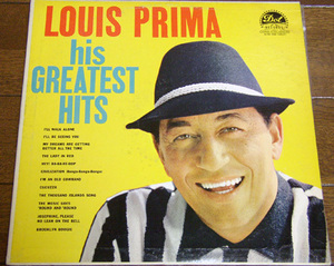 Louis Prima - His Greatest Hits - LP レコード/ The Music Goes Round And Round,Hey! Ba-Ba-Re-Bop,Dot Records - DLP 3262,Orig 1960年