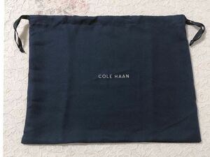 コールハーン「COLE HAAN」バッグ保存袋 (3710) 正規品 付属品 布袋 巾着袋 布製 ナイロン生地 ネイビー 39×31cm