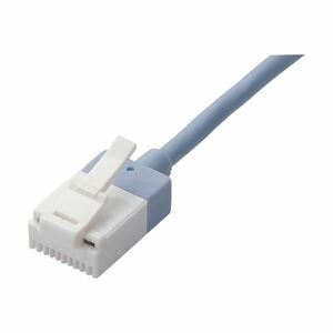 【新品】(まとめ) エレコムツメ折れ防止スーパースリムLANケーブル Cat6A準拠 ブルー 2m LD-GPASST/BU20 1本 【×10セット