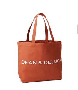  ☆☆DEAN & DELUCA ディーン アンド デルーカ チャリティートートバッグ 2021☆☆ 【テラコッタオレンジ　Lサイズ + 手提袋】新品　未開封