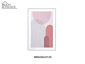 東谷 アートパネル ピンク イラスト アートキャンバス おしゃれ 壁掛け W80×D4×H120 ART-200E あずまや メーカー直送 送料無料