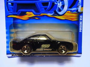 Hotｗheels PORSCHE 959 2000 #232 ブラック パッケージ変色あり