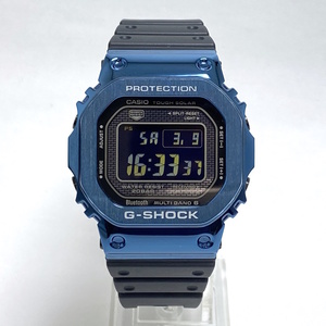 カシオ G-SHOCK フルメタル GMW-B5000G-2JF Buletooth モバイルリンク ソーラー電波 腕時計 ラバーベルト【中古】【美品】