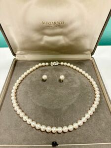 MIKIMOTO ミキモト K18 ネックレス＆イヤリング 真珠 パール アクセサリー 総重量36.4g
