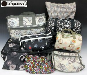 [ZEROnet]▼レスポートサック LESPORTSAC 9点セット バッグ ショルダー ハンド トート BT21 花柄 まとめ▼P65-5