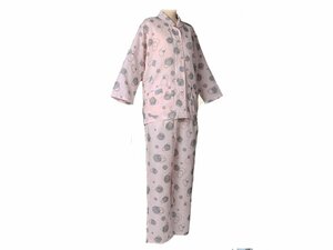 【即決あり】ダブルガーゼ仕様のやさしいパジャマ　婦人用・長袖　ピンク　Ｓサイズ＜定価8,000円 ※長期在庫品、処分価格