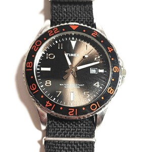 動作品 TIMEX タイメックス ベゼル メンズ　腕時計 クォーツ 稼働品 z436