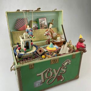 【送料無料】ジャンク エネスコ ENESCO オルゴール おもちゃ箱 ヴィンテージ