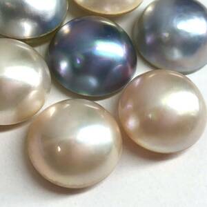 (マベパール7点おまとめ)m 約16.0-17.5mm 20g/100ct pearl パール 半円真珠 ジュエリー jewelry 裸石 宝石 i