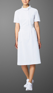 ■自重堂/白衣 ナース ワンピース ホワイト 看護師 Lサイズ 新品
