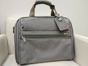 ☆ TUMI トゥミ　ミニボストンバッグ　グレー　ショルダー付 2way