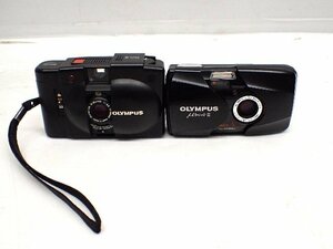 OLYMPUS オリンパス コンパクトフィルムカメラ XA2 / μII μ[mju:]-II ミュー II 2台セット ∩ 6DEC2-7