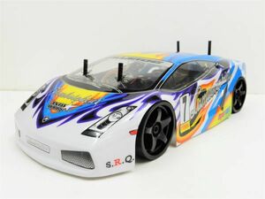 ☆ターボ機能付き☆ 2.4GHz 1/10 ドリフトラジコンカー　ランボルギーニ タイプ 　【塗装済み完成品・フルセット】