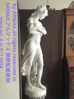能登半島復旧支援‼️至高の美イタリア作家イタリア石製一刀彫「ヴィーナス女神像と台座