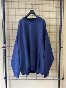 美品 22SAMPLE【MARKAWARE/マーカウェア】Sweat Set Up NAVY size2 オーガニックコットン ヘビー吊裏毛 ヒュージスウェット セットアップ