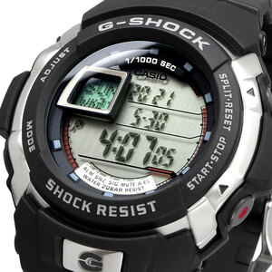 訳有特価！【CASIO G-SHOCK】G-7700-1 希少 新品未使用 G-SPIKE デジタル メンズ 黒色 ブラック カシオ Gショック ストップウォッチ 腕時計
