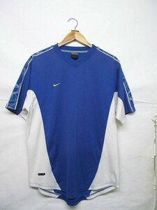 NIKE ナイキ フットボール DRI-FIT プラクティス ショートスリーブ シャツ 半袖 サッカーシャツ L 青 b14935