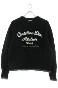 ディオール DIOR 22SS 213M640AT298 サイズ:XL アトリエ刺繍クルーネックニット 中古 SS13