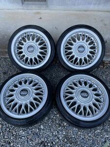 VW純正 BBS PCD100 4穴 15inch×6J+45 中古 4本 軽カー 送料着払い発送