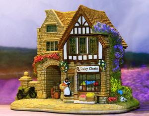 【＊f＊】リリパットレーン イギリス 2005 特別記念 ミニチュア ドールハウス ジオラマ Daisy Chain Florist 花店 開閉式 スーパーモデル