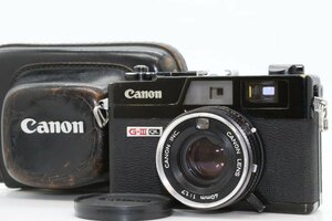 良品 希少なブラックペイント Canon Canonet QL17 GⅢ GIII G3 ブラック 40mm f1.7 レンジファインダー コンパクトフィルムカメラ B19752