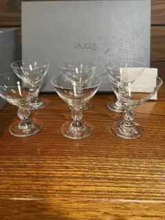 ラリック　LALIQUE のカクテルグラス　シャンパングラス　×6