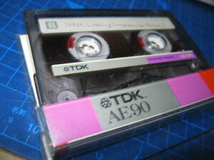 使用済み 中古　 カセットテープ　TDK　AE90　1本　Type1 ノーマル　90分 1本 爪あり　No.653