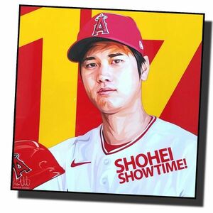 SHOHEI OTANI 大谷翔平 MLB エンゼルス デザイン2 海外スポーツアートパネル 木製 壁掛け ポップアート