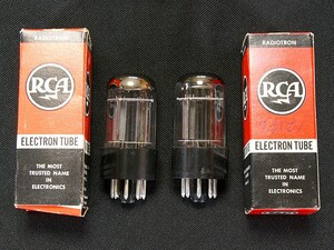 ♪♪RCA 5692 (6SN7GT) NOS品ペア #2322、RCAビンテージ♪♪