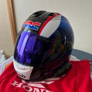 Arai アライ RX-7X HRC Mサイズ　b+com sb6x付き 2020年 ホンダコラボ ミラーシールド　袋付き