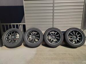 RAYS VOLKRACING CE28N 17インチ 8.5J +30 5H114.3 中古 FALKEN AZENIS FK510 235/45R17 4本セット