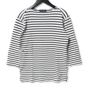 COMME des GARCONS HOMME コムデギャルソン オム 長袖Tシャツ HG-T041 ボーダー コットン 日本製 ホワイト 白 XS 27105362