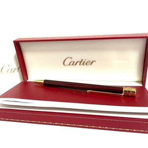 １円スタート 未使用保管品 Cartier カルティエ ボールペン サントス ドゥ ツイスト式 筆記用具　箱付き